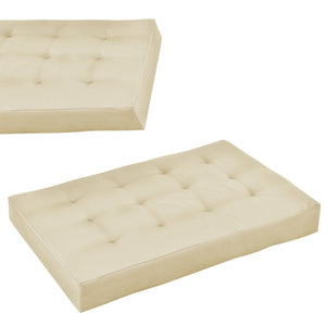 Cojín para respaldo Cojín de esquina Cojín para asiento para sofá de palets euro Cojines para palets Almohadilla para interior/exterior Almohadón Muebles + palet [en.casa]