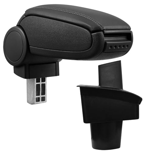 Reposabrazos central VW Passat B6 3C con compartimento de almacenamiento en varias versiones Negro pro.tec - premiumXL