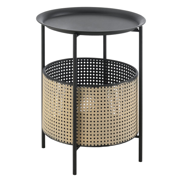 Mesa auxiliar Beaumont negro/beige varios tamaños en.casa