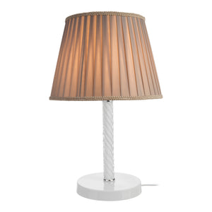 Lámpara de mesa Kilbride E27 metal vidrio textil en varios colores [lux.pro]