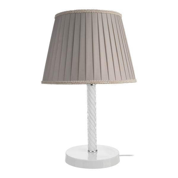 Lámpara de mesa Kilbride E27 metal vidrio textil en varios colores [lux.pro]