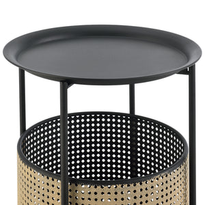 Mesa auxiliar Beaumont negro/beige varios tamaños en.casa