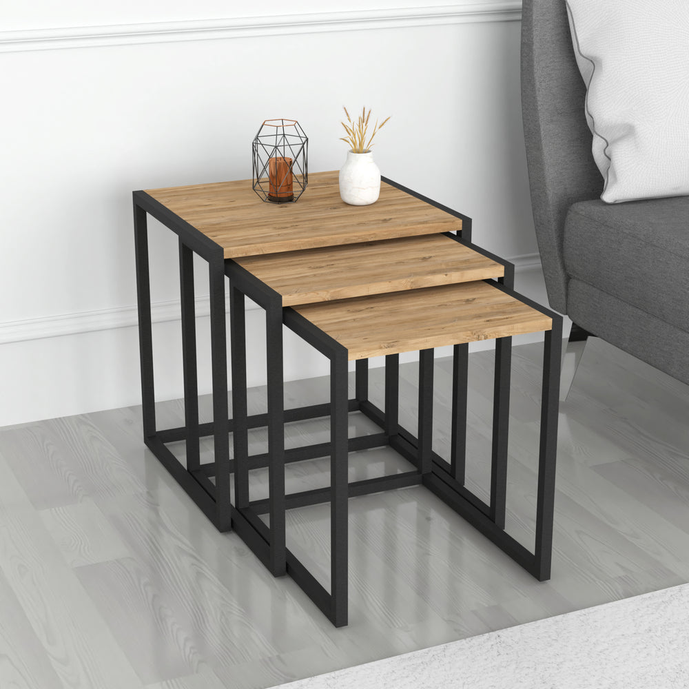 Mesa auxiliar Sunnfjord juego de 3 en varios colores [en.casa] - premiumXL
