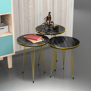 Mesa auxiliar Ry juego de 3 en varios colores [en.casa] - premiumXL