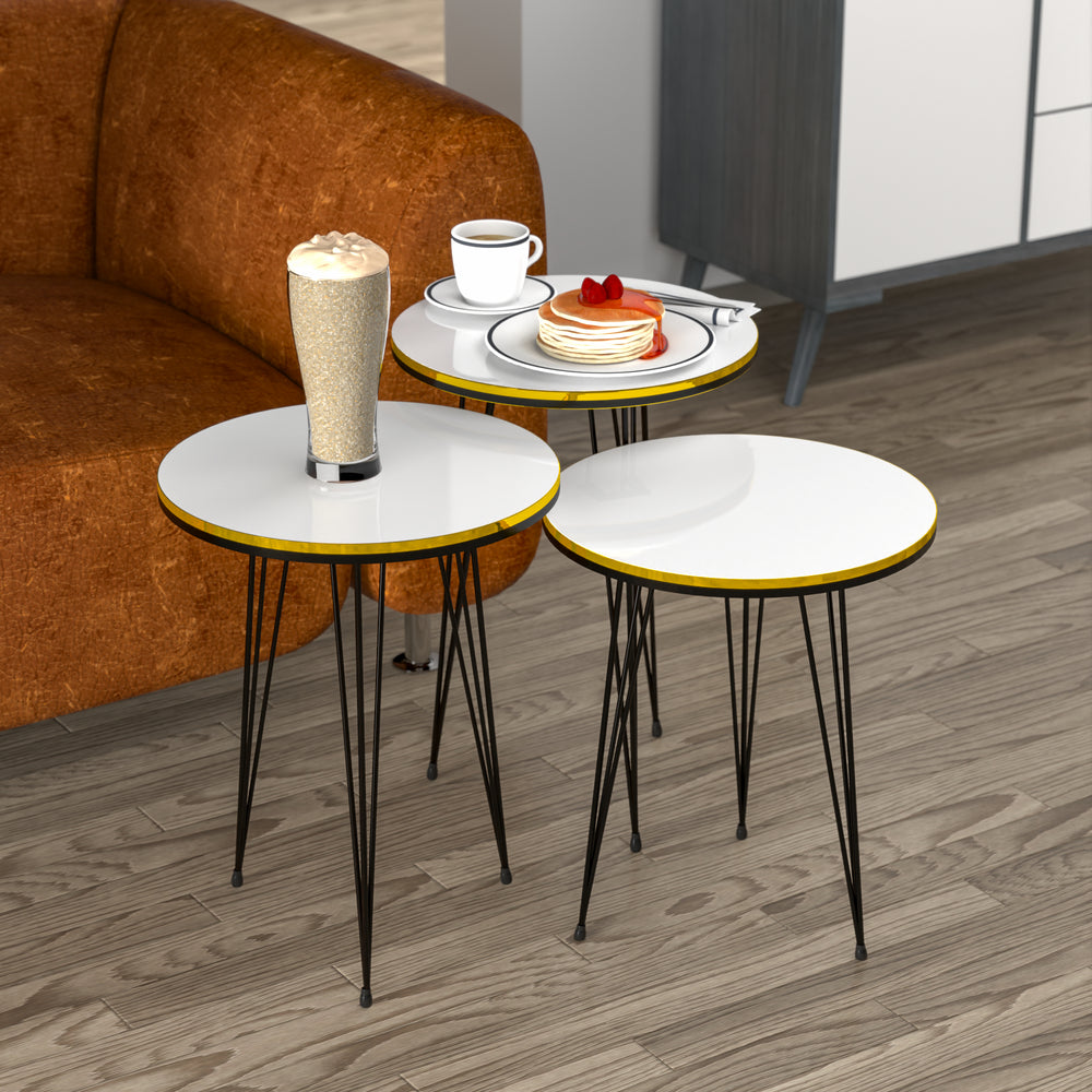 Mesa auxiliar Ry juego de 3 en varios colores [en.casa] - premiumXL