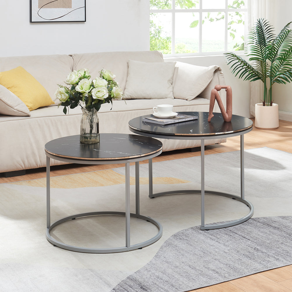 Juego de mesas de centro Skagen en set de 2 en varios colores [en.casa] - premiumXL