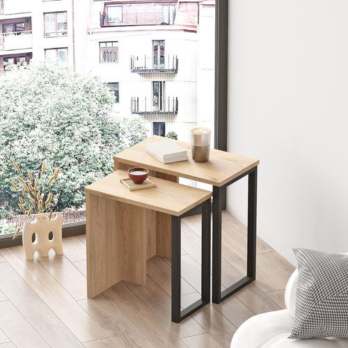 Mesa de comedor Vesanto juego de 2 [en.casa]