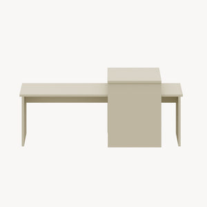 Mesa de comedor conjunto de 2 Sotapim [en.casa]