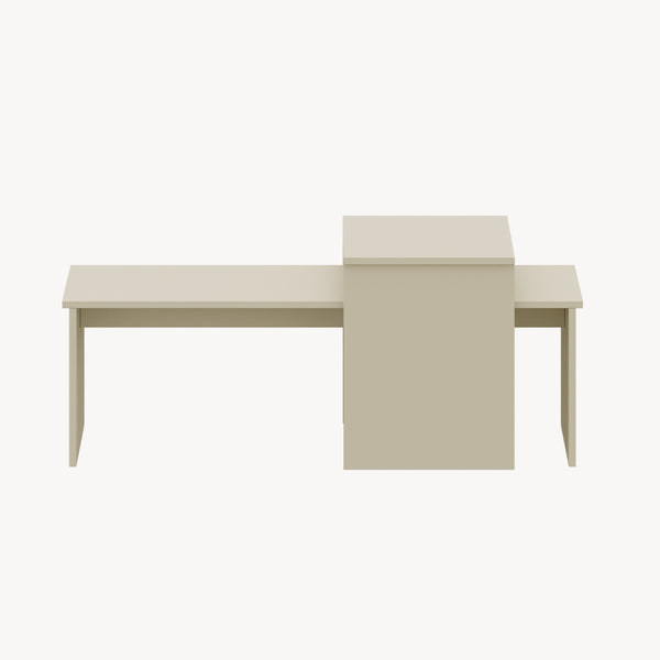 Mesa de comedor conjunto de 2 Sotapim [en.casa]