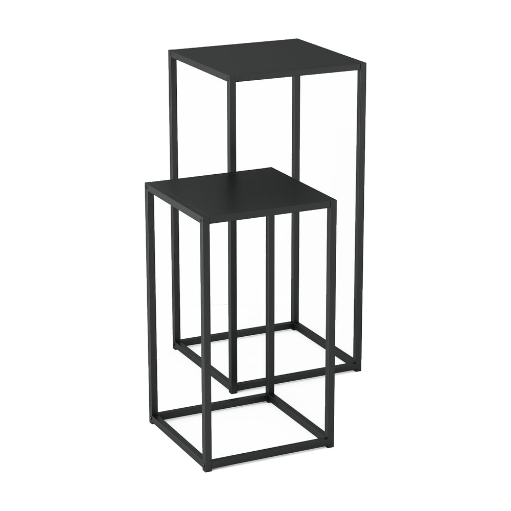 Mesa auxiliar Åseral juego de 2 - forma de columna en varios colores [en.casa] - premiumXL