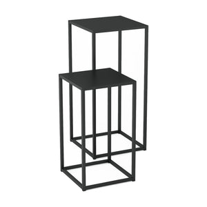 Mesa auxiliar Åseral juego de 2 en forma de columna en varios colores [en.casa]