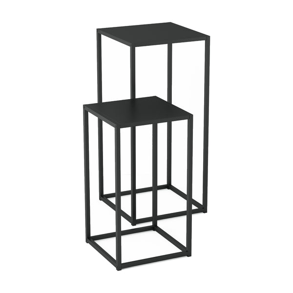 Mesa auxiliar Åseral juego de 2 en forma de columna en varios colores [en.casa]