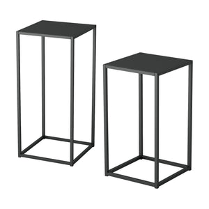 Mesa auxiliar Åseral juego de 2 en forma de columna en varios colores [en.casa]
