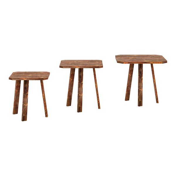 Mesa de comedor Masku juego de 3 en varios colores [en.casa]