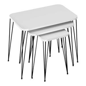 Mesa de comedor Rudkøbing juego de 3 en varios colores [en.casa]