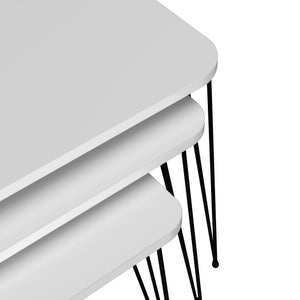 Mesa de comedor Rudkøbing juego de 3 en varios colores [en.casa]
