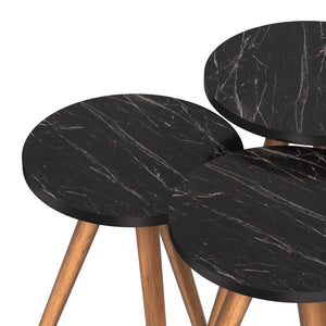 Mesa de comedor Snede juego de 3 en varios colores [en.casa]