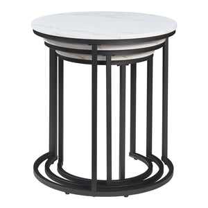 Mesa de comedor Ulricehamn de 3 piezas [en.casa]