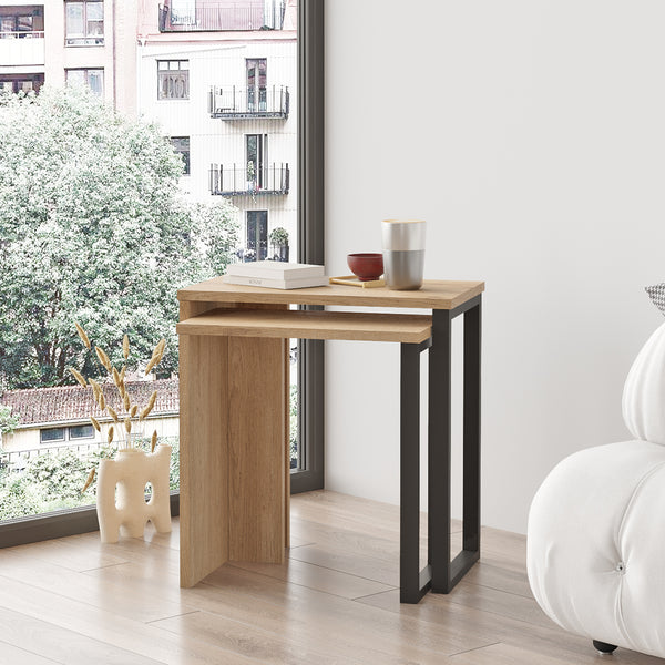 Mesa de comedor Vesanto juego de 2 [en.casa]