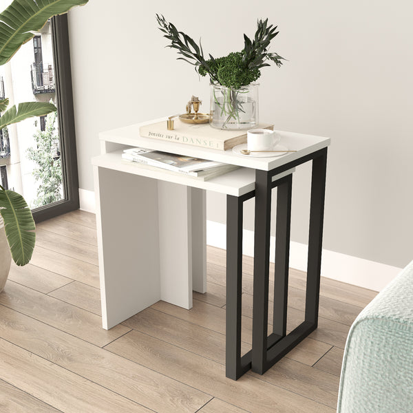 Mesa de comedor Vesanto juego de 2 [en.casa]