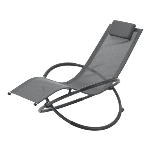 Tumbona balancín Pulsano 150 kg gris oscuro [en.casa] - premiumXL