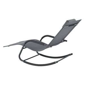 Tumbona Caracena 147x63x89cm Tumbona mecedora en varios colores en.casa