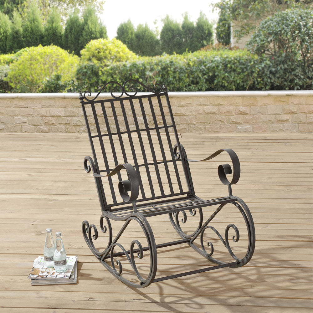 Silla mecedora Geraldton 92 x 59 x 90 cm varios colores en.casa - premiumXL