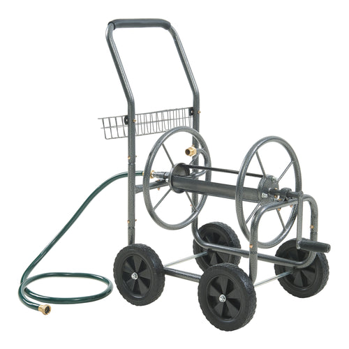 Carro para manguera Gelibolu para manguera de 3/4 pulgadas máx. 65 m Gris [pro.tec]