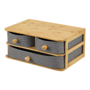 Organizador de escritorio de bambú Mäntsälä [en.casa]