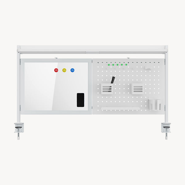 Organizador de escritorio Virvik para sujetar 117x73 cm acero [en.casa]