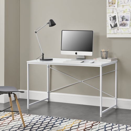 Escritorio Røros 120x60x72 cm Mesa para ordenador aspecto roble en.casa