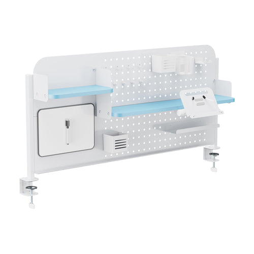 Organizador de escritorio para sujetar Sauda 114x68 cm acero [en.casa]