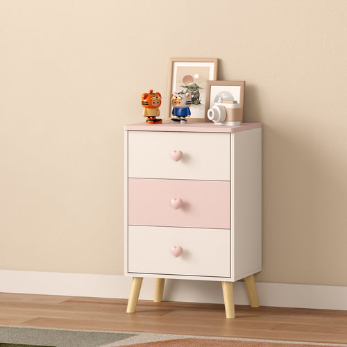 Cómoda infantil Sandnes con 3 cajones [en.casa]