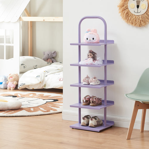 Estantería para zapatos infantiles Poytya acero 96x30x27 cm [en.casa]