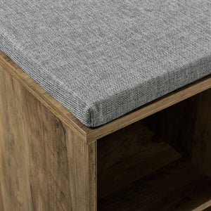 Zapatero y banco Leonidas 103x30x48 cm con 10 compartimentos en.casa