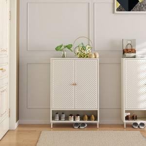 Mueble zapatero Coleraine con puerta y estante metal [en.casa]