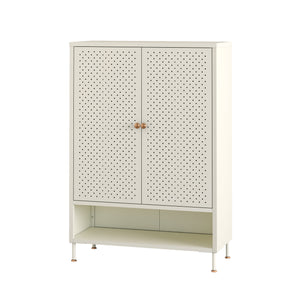 Mueble zapatero Coleraine con puerta y estante metal [en.casa]