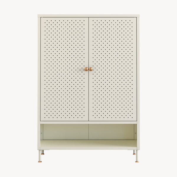 Mueble zapatero Coleraine con puerta y estante metal [en.casa]