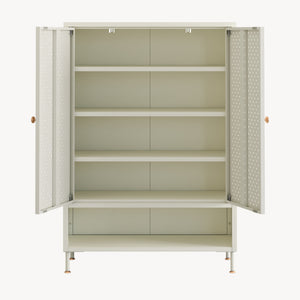 Mueble zapatero Coleraine con puerta y estante metal [en.casa]