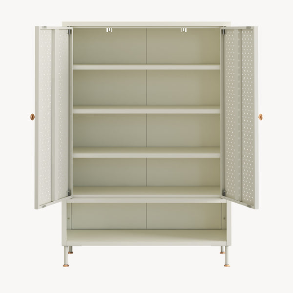 Mueble zapatero Coleraine con puerta y estante metal [en.casa]