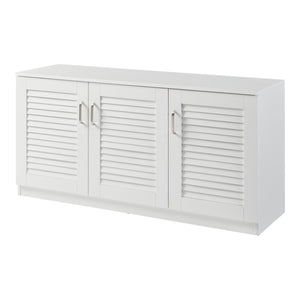 Zapatero Løten 125x36x62 cm Blanco [en.casa]