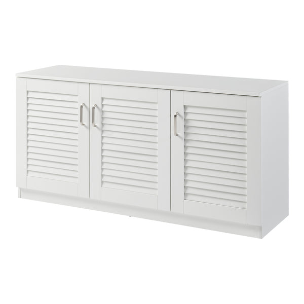 Zapatero Løten 125x36x62 cm Blanco [en.casa]