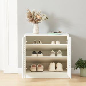 Zapatero Løten 63x36x62 cm Blanco [en.casa]