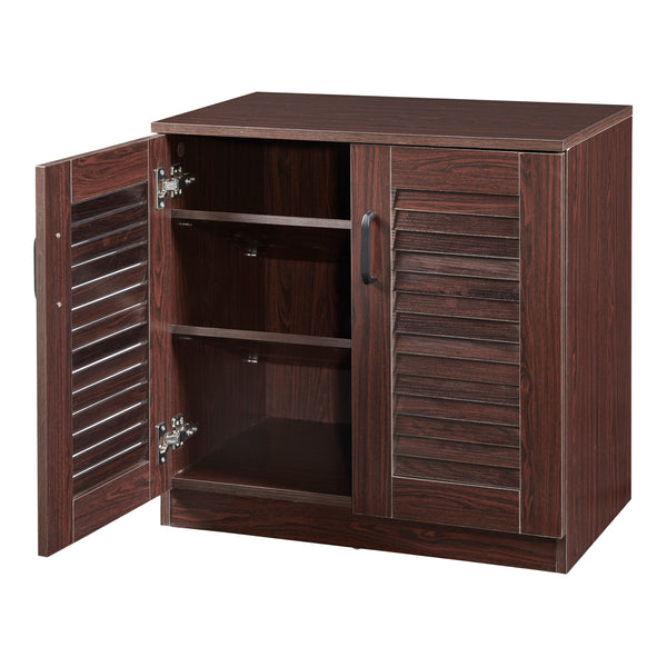 Zapatero Løten 63x36x62 cm Wengué [en.casa]