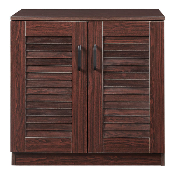 Zapatero Løten 63x36x62 cm Wengué [en.casa]