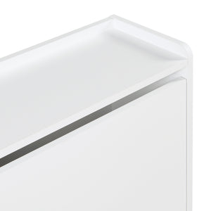 Zapatero Ylitornio 91,5x100x19 cm Blanco [en.casa]