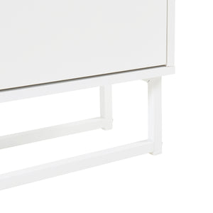 Zapatero Ylitornio 91,5x100x19 cm Blanco [en.casa]