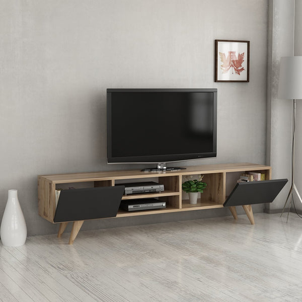 Mesa de televisión Assens 40 x 160 x 31 cm en varios colores [en.casa]