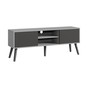 Mesa de Tele Eskilstuna con 2 Puertas 2 Estantes Aglomerado/Madera 120 x 30 x 47 cm En diferentes colores [en.casa]