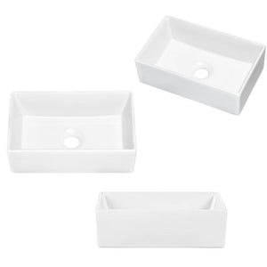 Lavabo Skelbolu con lavabo de encimera [en.casa]